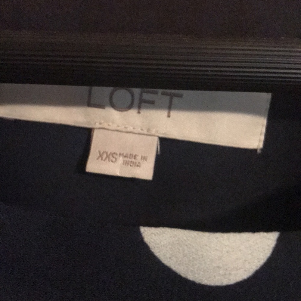 Loft polka dot blouse XXS - Picture 2 of 2